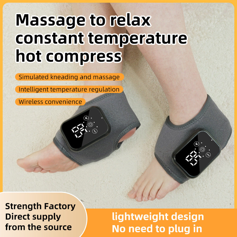 Electric Heating Ankle Massager – Hot Compress & Cordless Relief for Joints