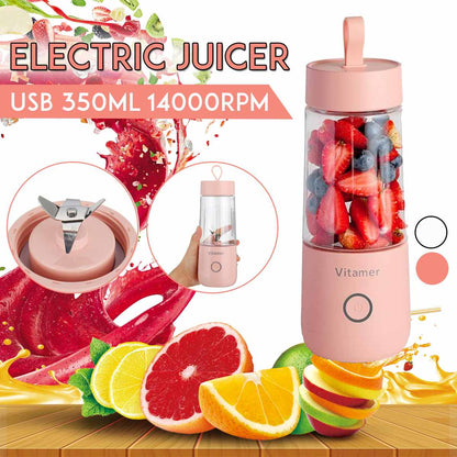 350ml Portable USB Smoothie Blender Cup – Premium On-The-Go Mixer