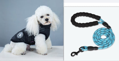 Waterproof Winter Dog Jacket with Built-In Harness – Warm & Adjustable