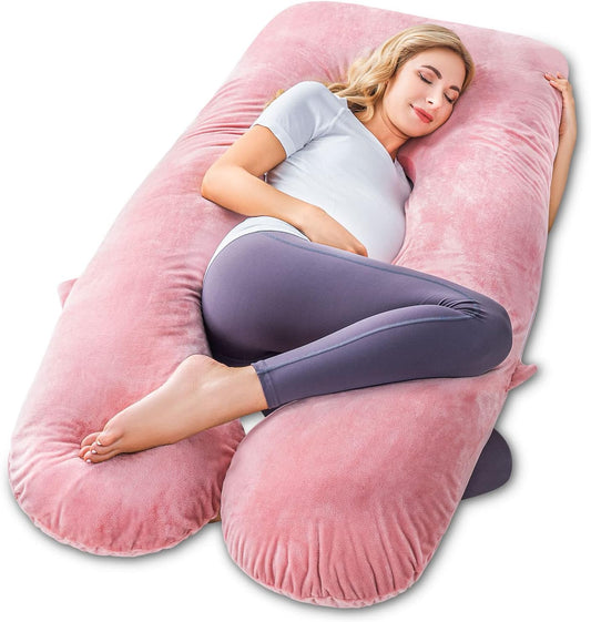 U-Shaped Full Body Comfort Pillow – All-Night Support for Better Rest
