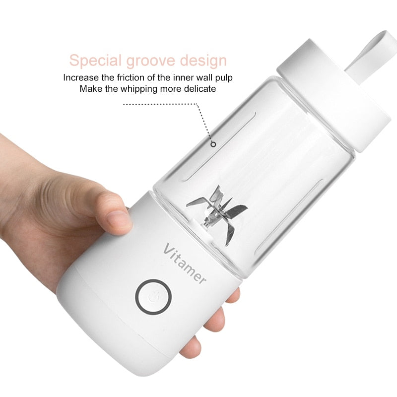 350ml Portable USB Smoothie Blender Cup – Premium On-The-Go Mixer