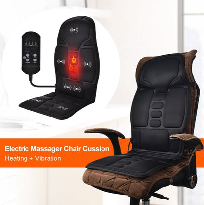 Heated Massage Car Seat Cushion – Back & Seat Comfort for Long Drives
