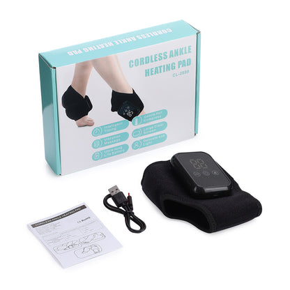 Electric Heating Ankle Massager – Hot Compress & Cordless Relief for Joints