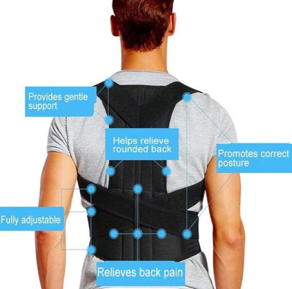 Posture Support Shoulder Belt – Adjustable Back Support for Daily Use