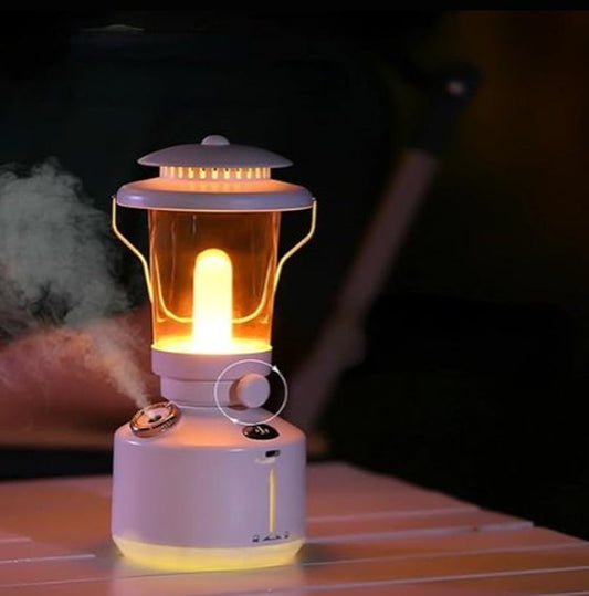 Desktop Flame Light Humidifier – Cozy Mist & Ambient Glow